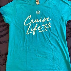 Cruise Life Teal T-Shirt, Size Large NWOT never worn